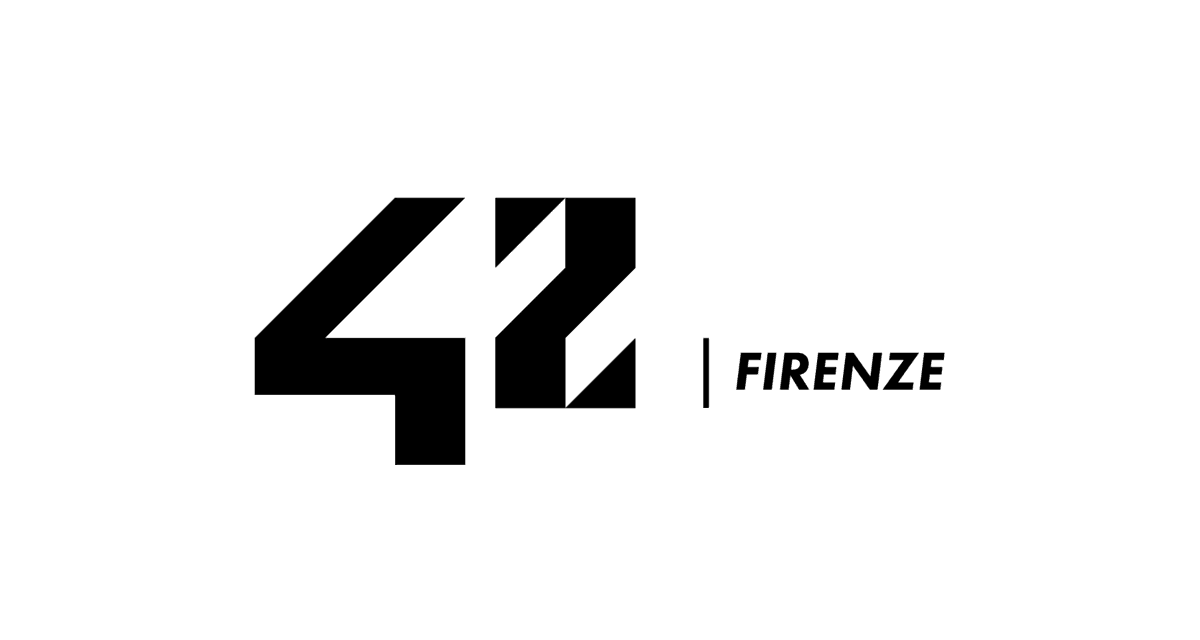Logo di 42, un partner di Nana Bianca nella formazione e innovazione tecnologica.